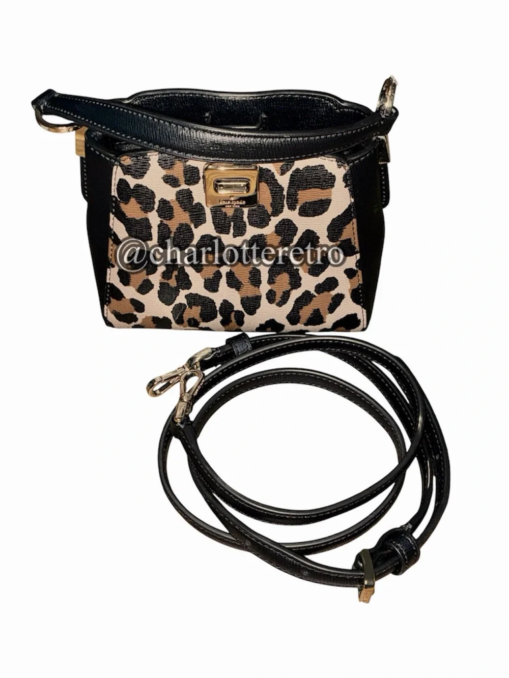 Kate Spade PHOEBE Leopard Mini Top Handle Bag